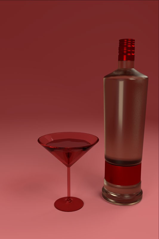 Bottle and Glass preview image 1